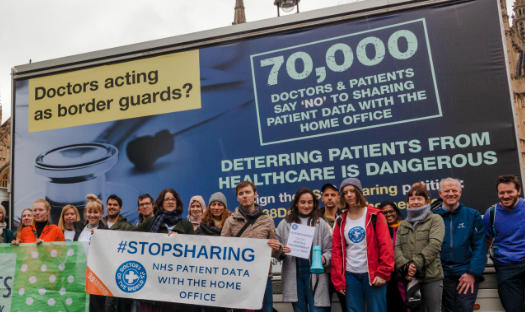 Go home vans taunt prime minister as doctors scale up campaigning efforts