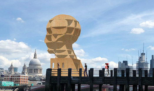 'Head above water' sculpture unveiling set for London's South Bank